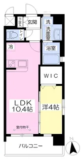 AGORA中原【201号室】の間取り