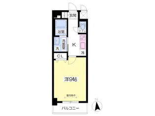 AGORA中原【305号室】の間取り