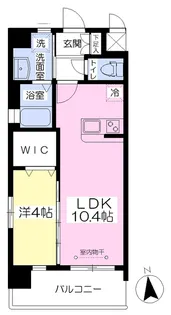 AGORA中原【510号室】の間取り