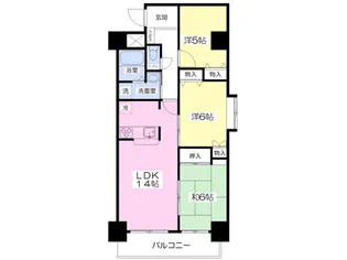 Monstera【1101号室】の間取り