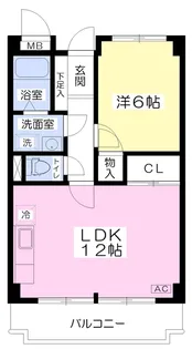 ラ・メゾン尋和【103号室】の間取り
