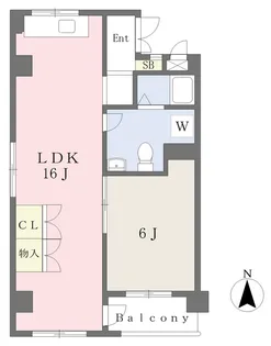 オックスフォードサーカス松山IC Ⅱ【231号室】の間取り