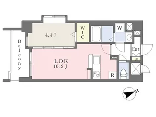 ニューサンリバー15番館【1005号室】の間取り