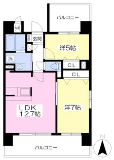 ソル・レヴェンテ【601号室】の間取り