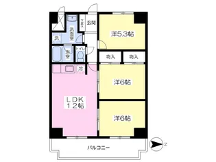 プレミール段町【1階】の間取り