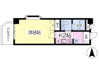 アクアフォレスト大同【506号室】の間取り