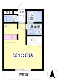 ビッグバレーV【102号室】の間取り