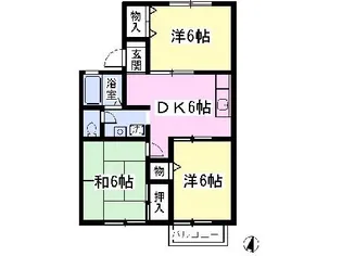 ファミール【202号室】の間取り