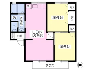 メゾン長塚C【102号室】の間取り