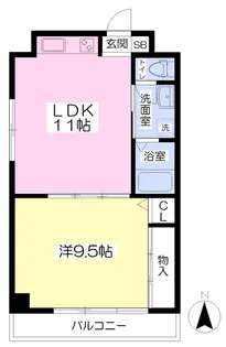 ロイヤルビラ歩行町【801号室】の間取り