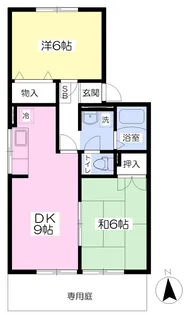 セジュール南斎院【103号室】の間取り