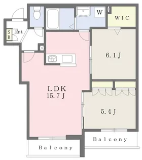 シャーメゾン小牧中央【302号室】の間取り