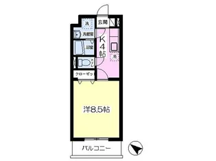 ハピネスA【203号室】の間取り