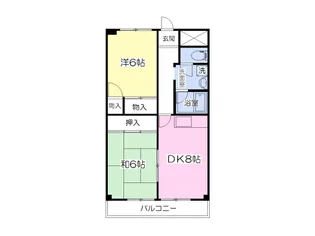 ルシエール川豊【204号室】の間取り