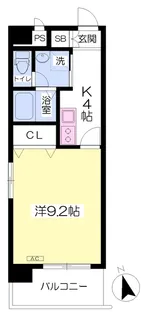 Mayfair center square【507号室】の間取り