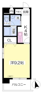 Mayfair center square【707号室】の間取り