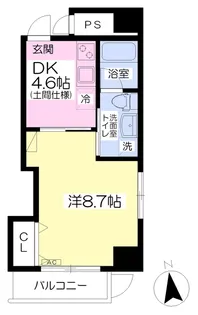 FELICE大手町【301号室】の間取り