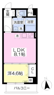 FELICE大手町【903号室】の間取り