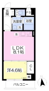 FELICE大手町【1003号室】の間取り