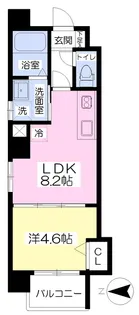 Mayfair kiyacho square【101号室】の間取り