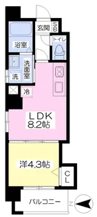 Mayfair kiyacho square【301号室】の間取り