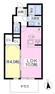 GRACE DREAM【101号室】の間取り