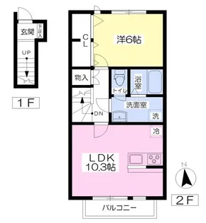 GRACE DREAM【203号室】の間取り