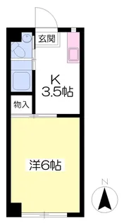 第6グリーンハイツ【110号室】の間取り