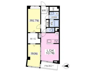 ヴェルアージュ(Vertage)【203号室】の間取り