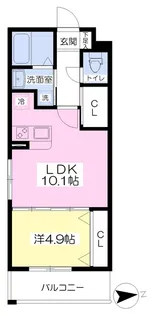 リフィールド東姫路駅前【101号室】の間取り