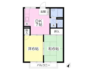 セジュールエム【203号室】の間取り