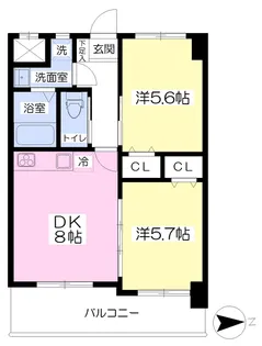 Mayfair ASODA square【605号室】の間取り