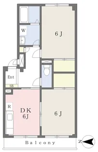 ダイヤプラザ西青木【403号室】の間取り