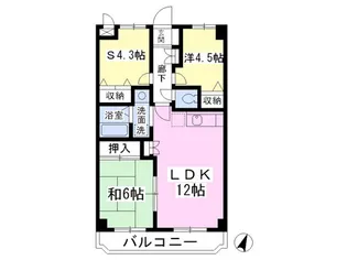 エスペランサ壱番館【302号室】の間取り
