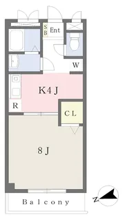 エターナル・コート【201号室】の間取り