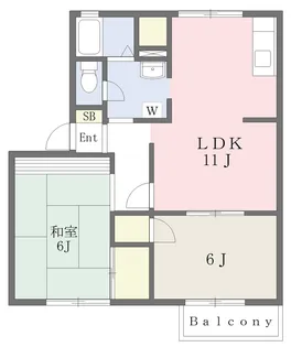 メナー木崎【203号室】の間取り