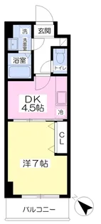 エンゼルプラザ南草津【905号室】の間取り