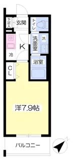 リヴフィールズ【103号室】の間取り