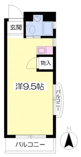 第6グリーンハイツ【401号室】の間取り