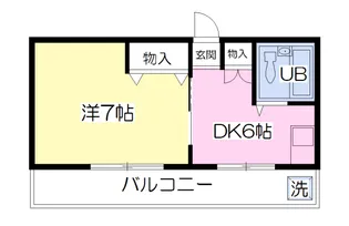 うずまさハイツ【3階】の間取り