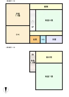 岐阜県岐阜市粟野東4丁目【一戸建】の間取り