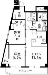 CASA NOAH 鶴舞公園Ⅱ【701号室】の間取り