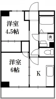 ウサミマンション【602号室】の間取り