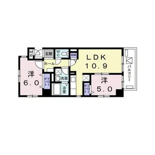 シーザスパレス錦糸町【5階】の間取り