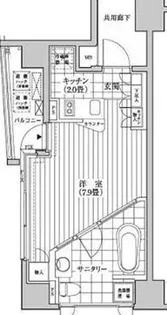 カスタリア銀座【10階】の間取り