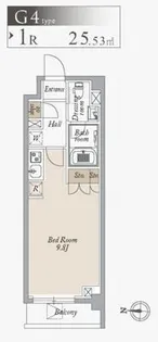 1Rの間取り画像