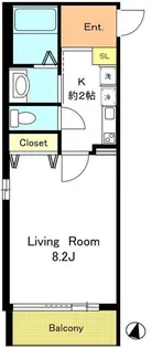 リヴェール木場【2階】の間取り