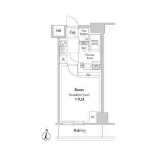 TRACK両国【9階】の間取り