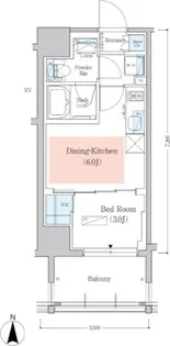 アーバネックス深川木場【4階】の間取り