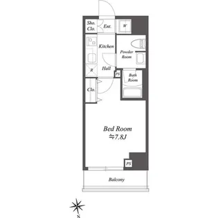 GENOVIA木場skygarden【7階】の間取り